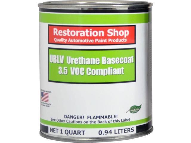 White 1 Quart Low VOC Urethane Basecoat Car Auto Body Paint P109193