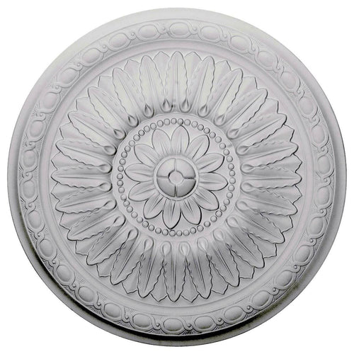 24 inch x 1 5/8 inch Hand-Painted Steel Gray Ceiling Medallion K682781