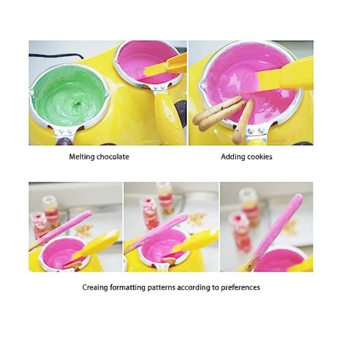 Yellow Electric Chocolate Fondue Melting Machine F3411