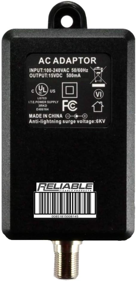 9 Port Bi-Directional Cable TV Splitter Signal Booster Kit F55407
