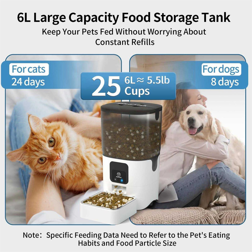5G WiFi Automatic Cat Feeder with Slow Feeding Mode T24053