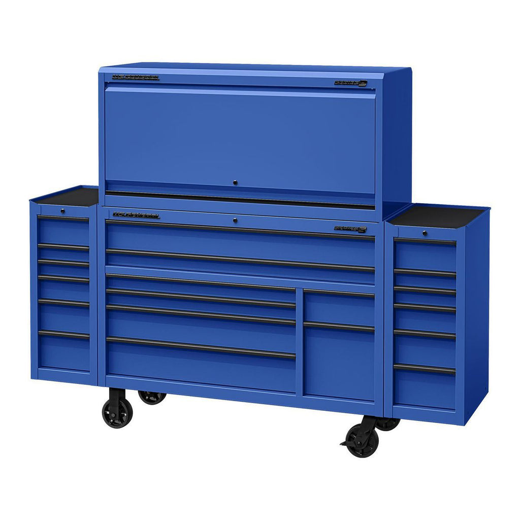 56 in. x 22 in. Blue Work Center Hutch M571574