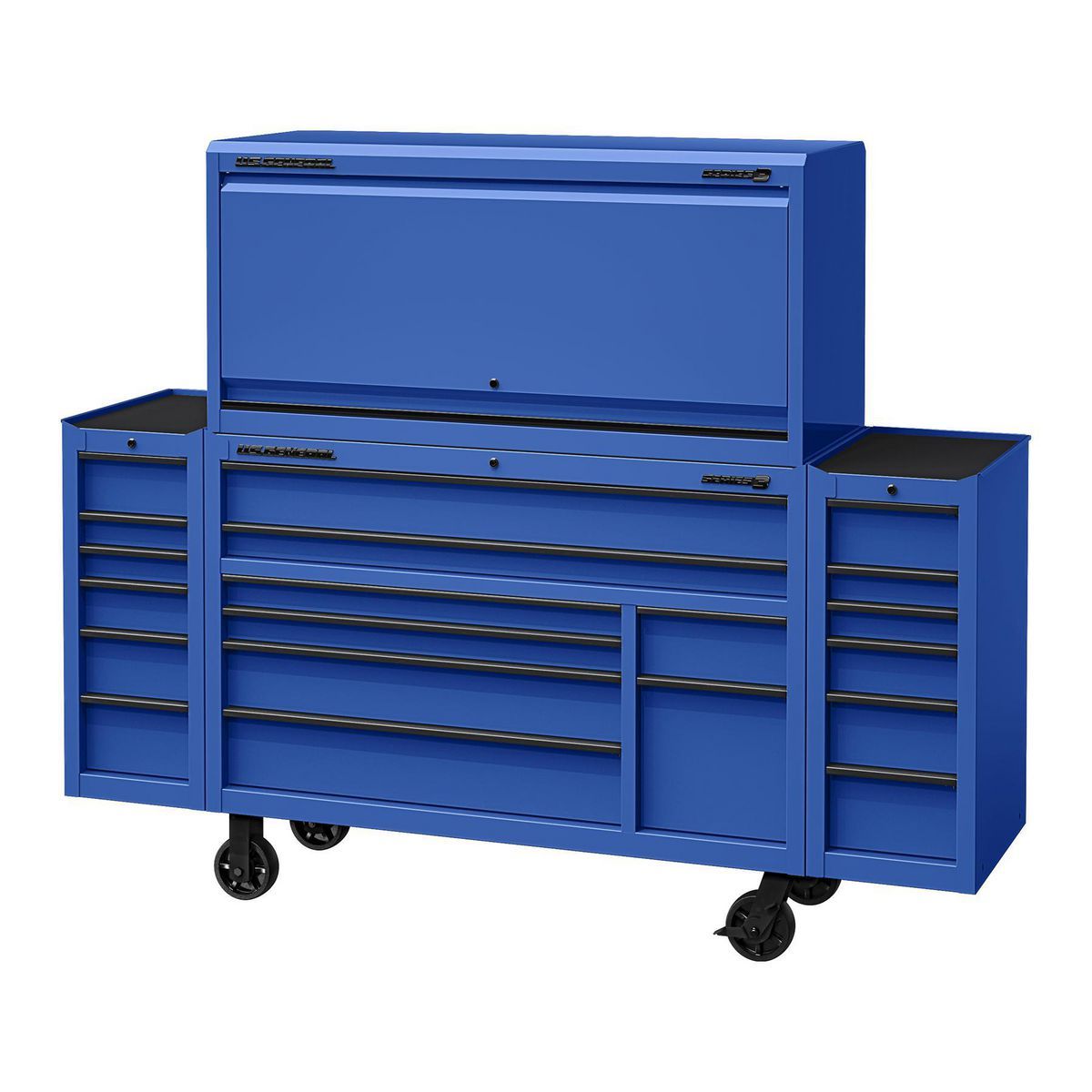 56 in. x 22 in. Blue Work Center Hutch M571574