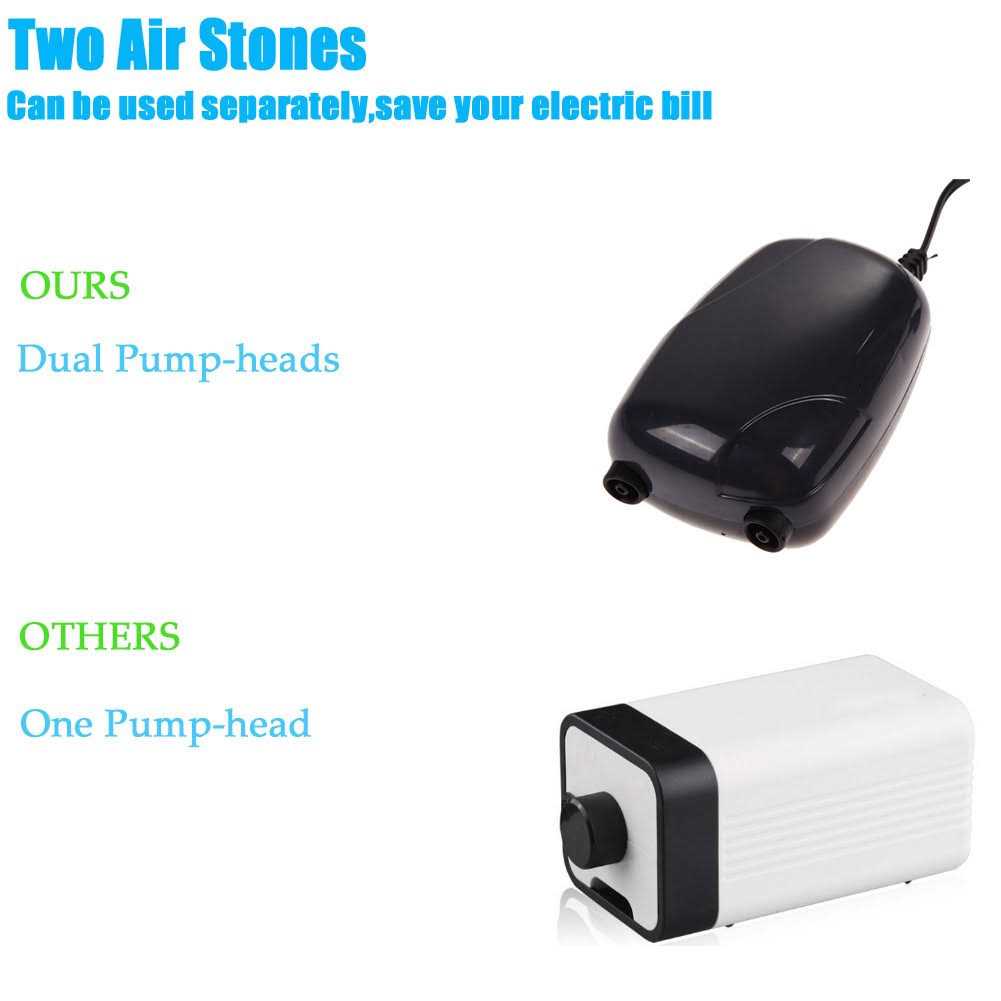Air Bubble Disk Stone Aerator Aquarium Pump with 2M Silicone Tube I469