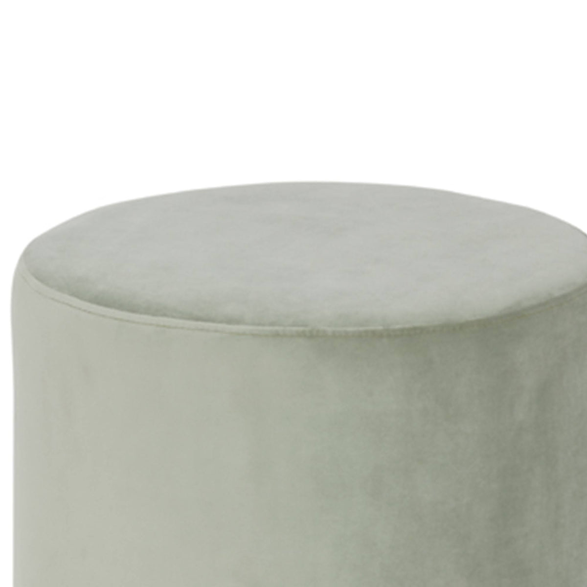 Velvet Upholstered Ottoman with Steel Base J92673