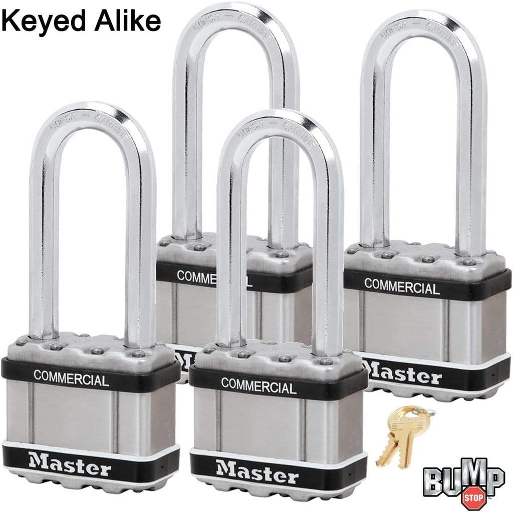 Master Lock Magnum Padlock, 8 Keyed Alike Locks R4903