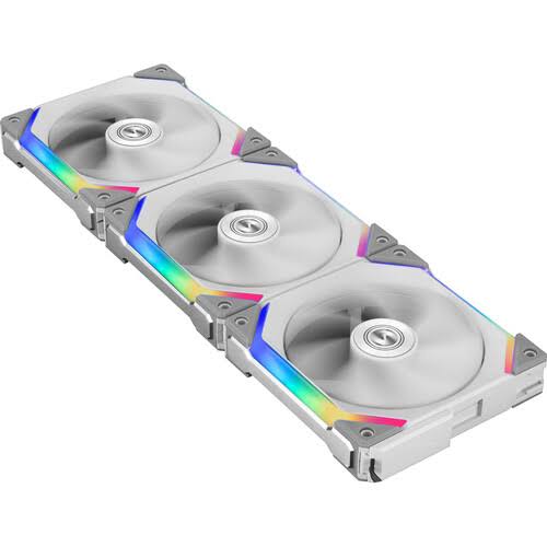 White 120 mm Case Fan (Pack of 3) D2353