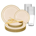 120 Settings Ivory Plastic Wedding Value Set Y158