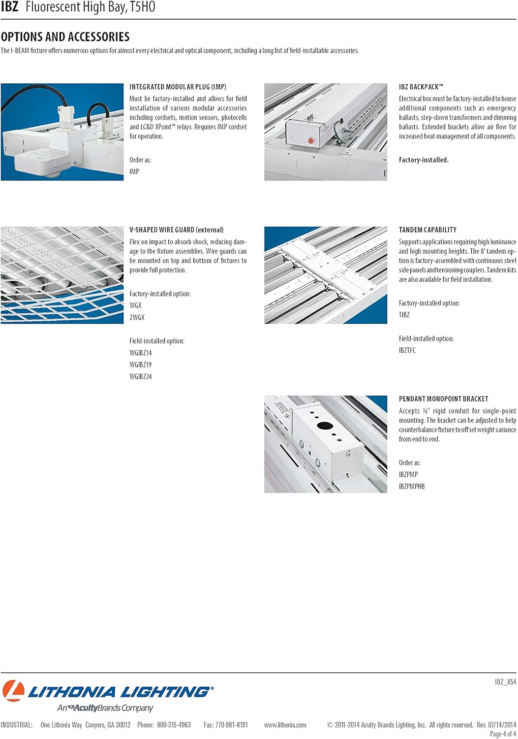 6-Light Gloss T8 Fluorescent Industrial High Bay S919934
