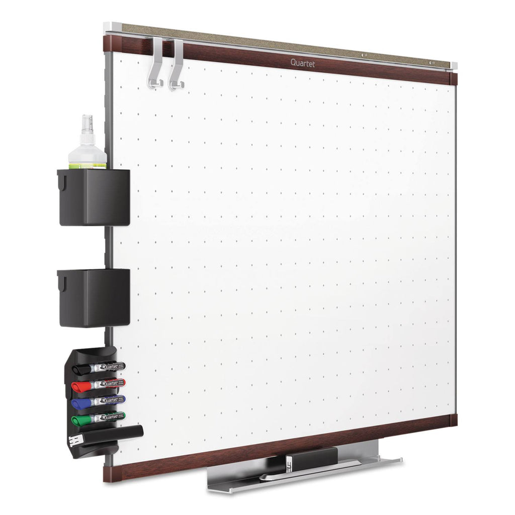 Whiteboard - wall mountable - 48 in x 35.98 in - white - mahogany frame G813