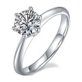 1 Carat Round Cut Moissanite Solitaire Engagement Ring L877346