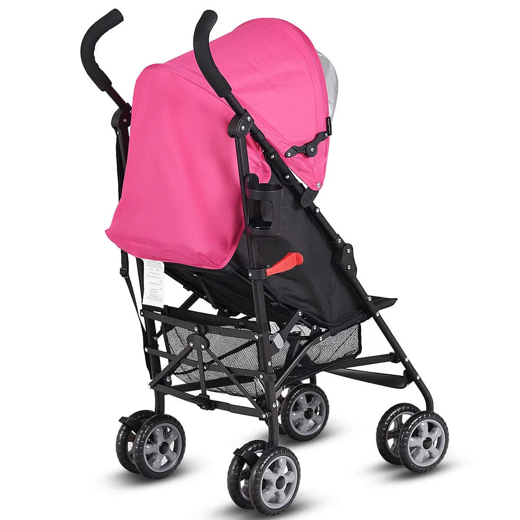 Folding Lightweight Umbrella Stroller with Storage Basket Black C326