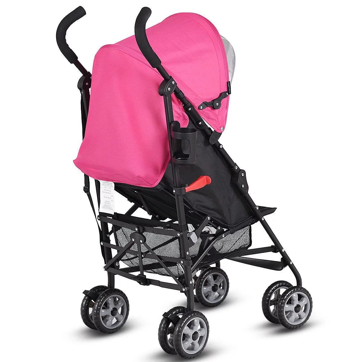 Folding Lightweight Umbrella Stroller with Storage Basket Black C326