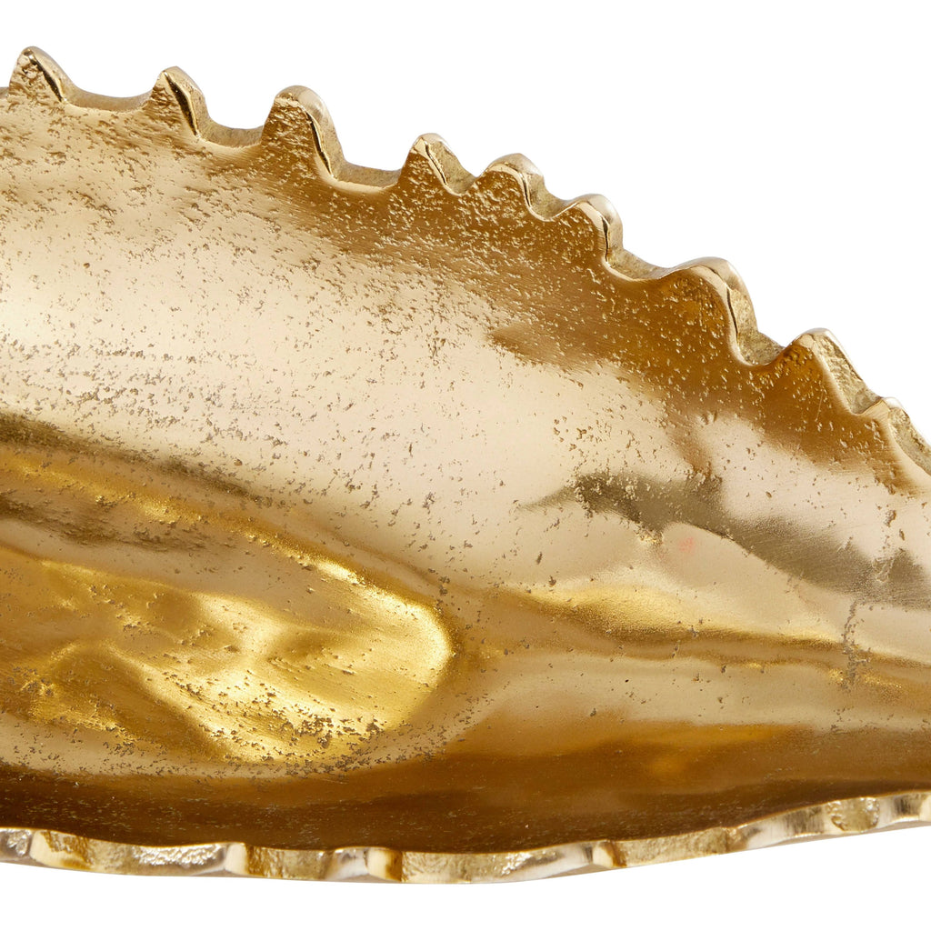 Large Metallic Gold Metal Boat Trays, Set of 3 M70135