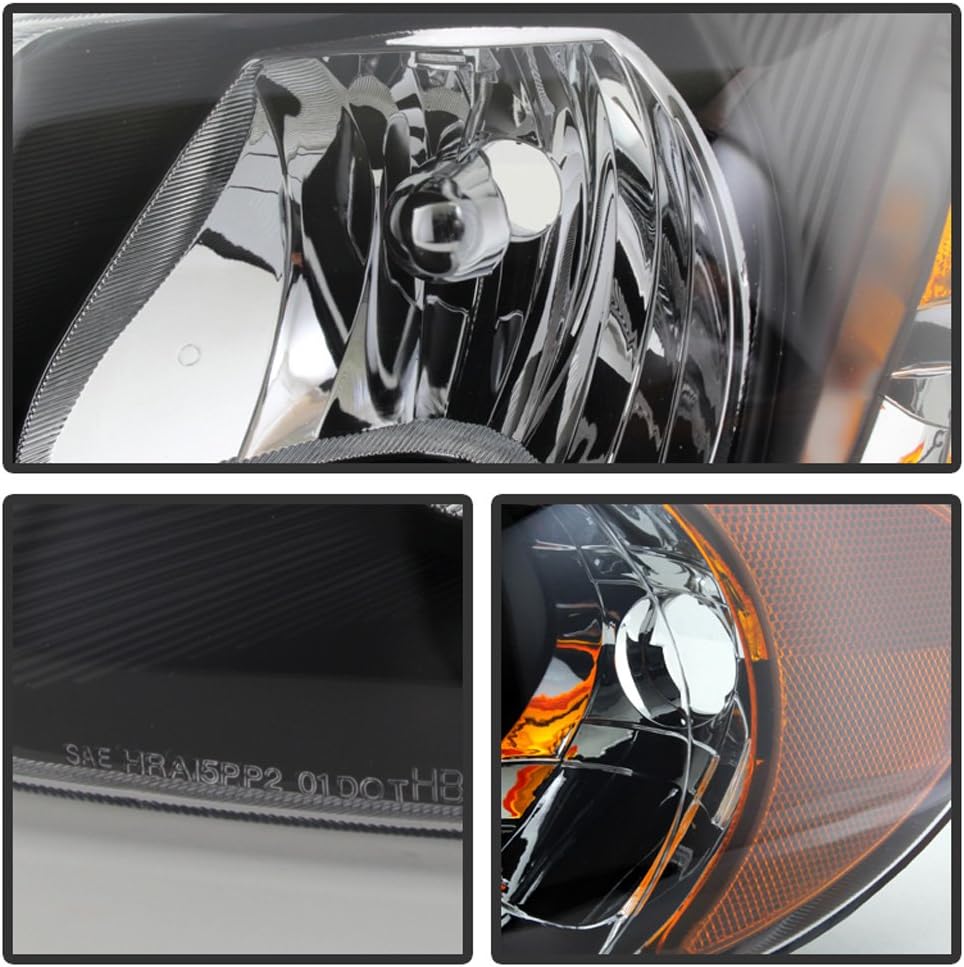 Black Headlights Driver + Passenger Side J17592