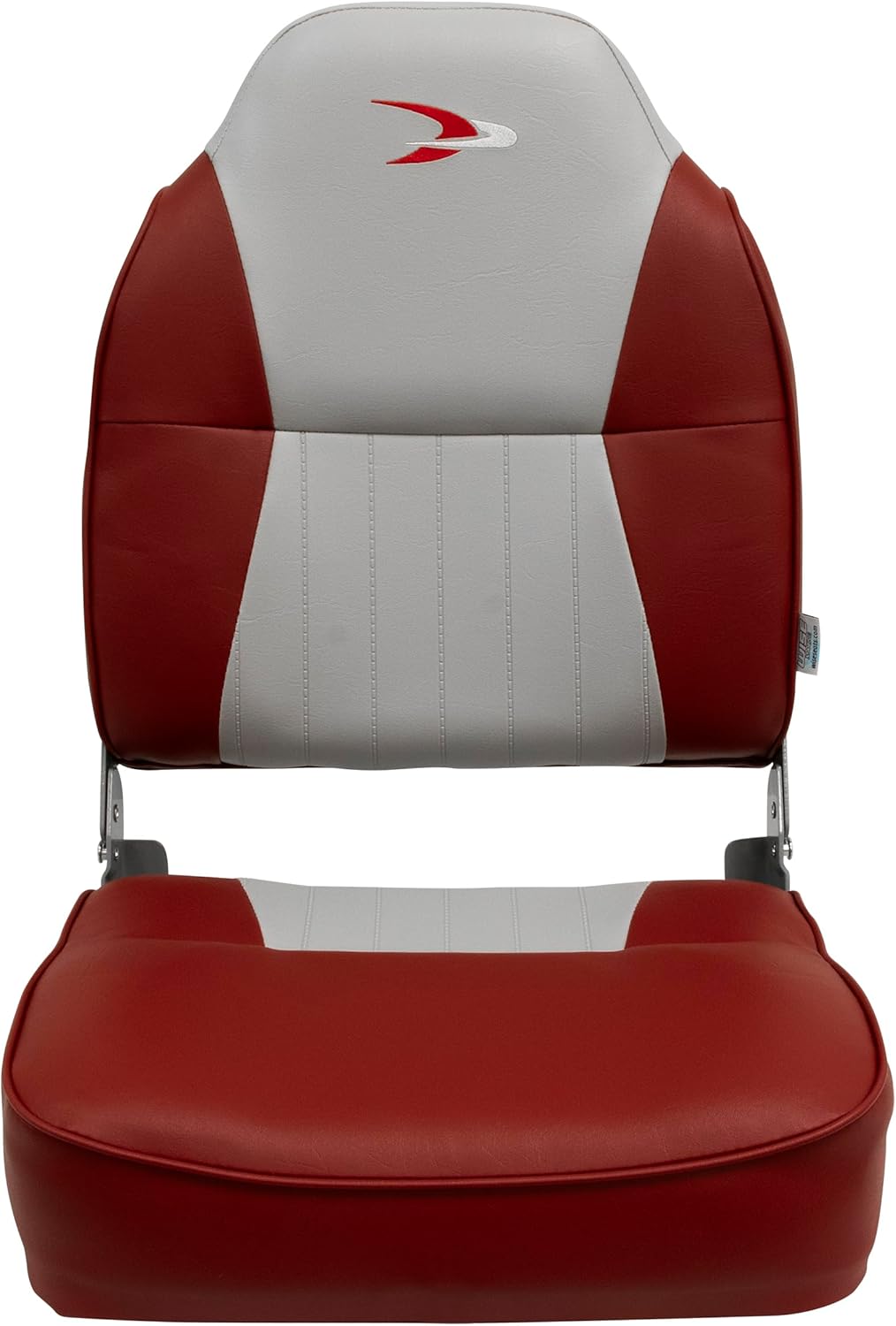 Grey/Red High Back Boat Seat W88108