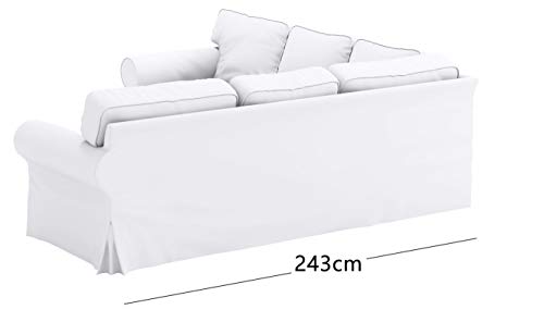 Polyester Flax Light Gray Slipcovers for 2 + 2 Sectional Corner Sofa J87535