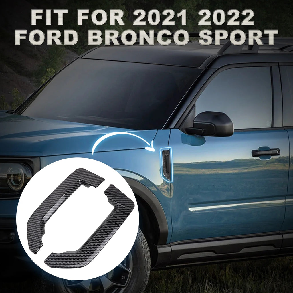 Carbon Fiber Side Fender Vents Trim for Ford Bronco Sport X227841