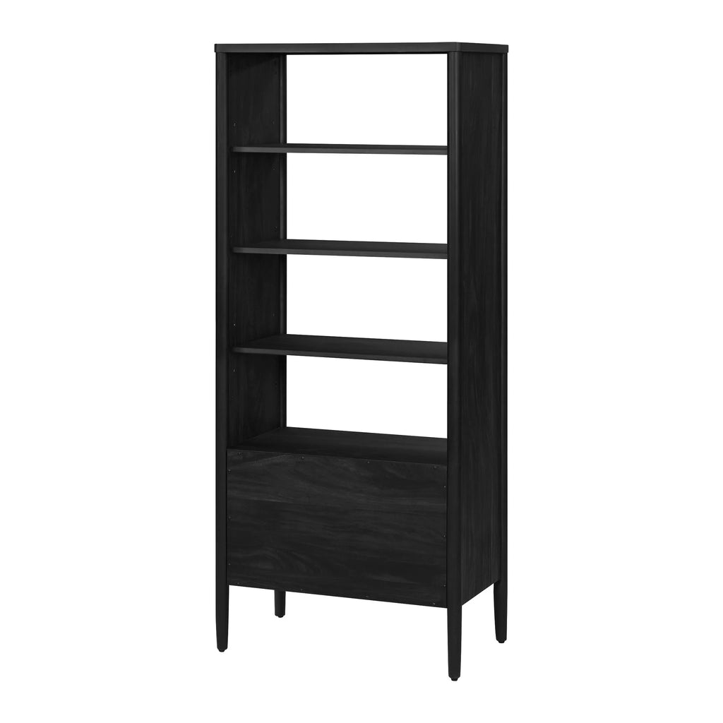 4-Shelf Bookcase with Storage Drawers N760