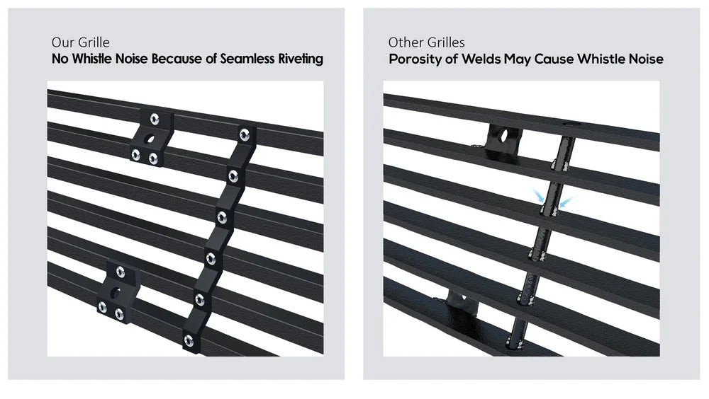Stainless Steel Black Horizontal Billet Grille Insert P84009