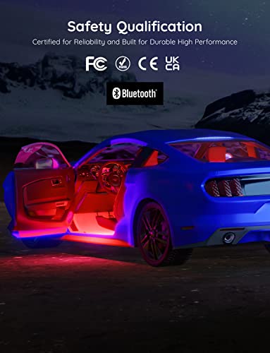 Smart RGB Car LED Lights with App Control H2781