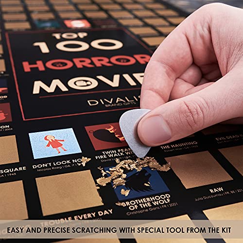Horror Movies Scratch off Poster U170
