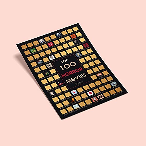 Horror Movies Scratch off Poster U170