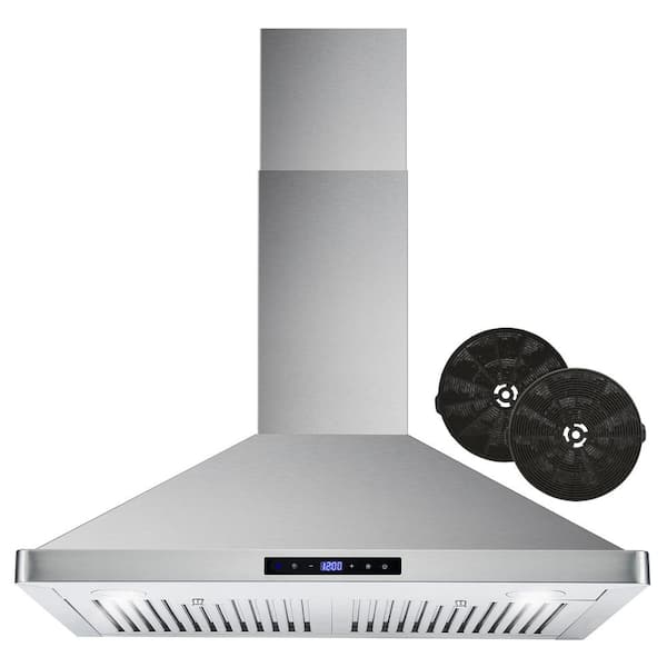 380 CFM Convertible Wall Mount Range Hood with Carbon Filter Kit I78454
