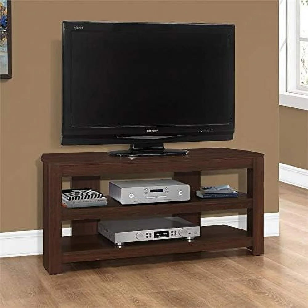 42" Wooden Corner TV Stand Console in Cherry U98144