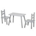 3-Piece Kids Wooden Table Chairs Set S7005