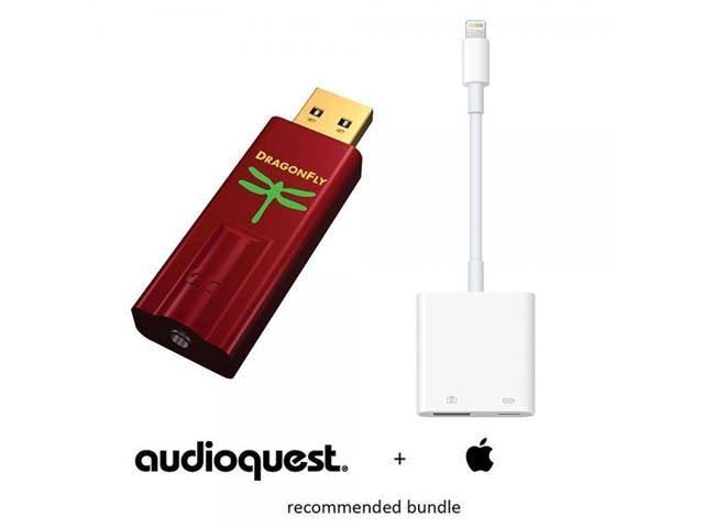 Portable USB Preamp Headphone Amp/DAC with Lightning to USB 3 Camera Adapter D72794