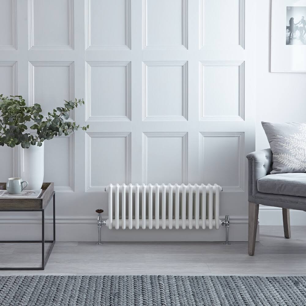 White Cast Iron Style Column Radiator L556068