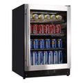 50 Bottle Wine and Beverage Cooler with Stainless Steel Door T5484