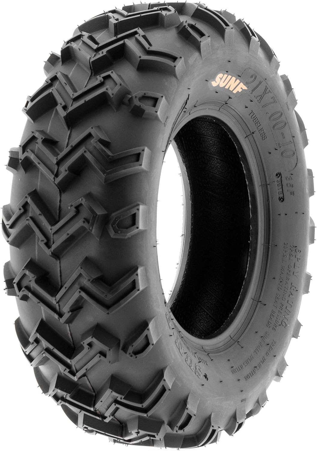 21x7-10 6 PR Directional Tread ATV/UTV Tire Pack of 2 F5057