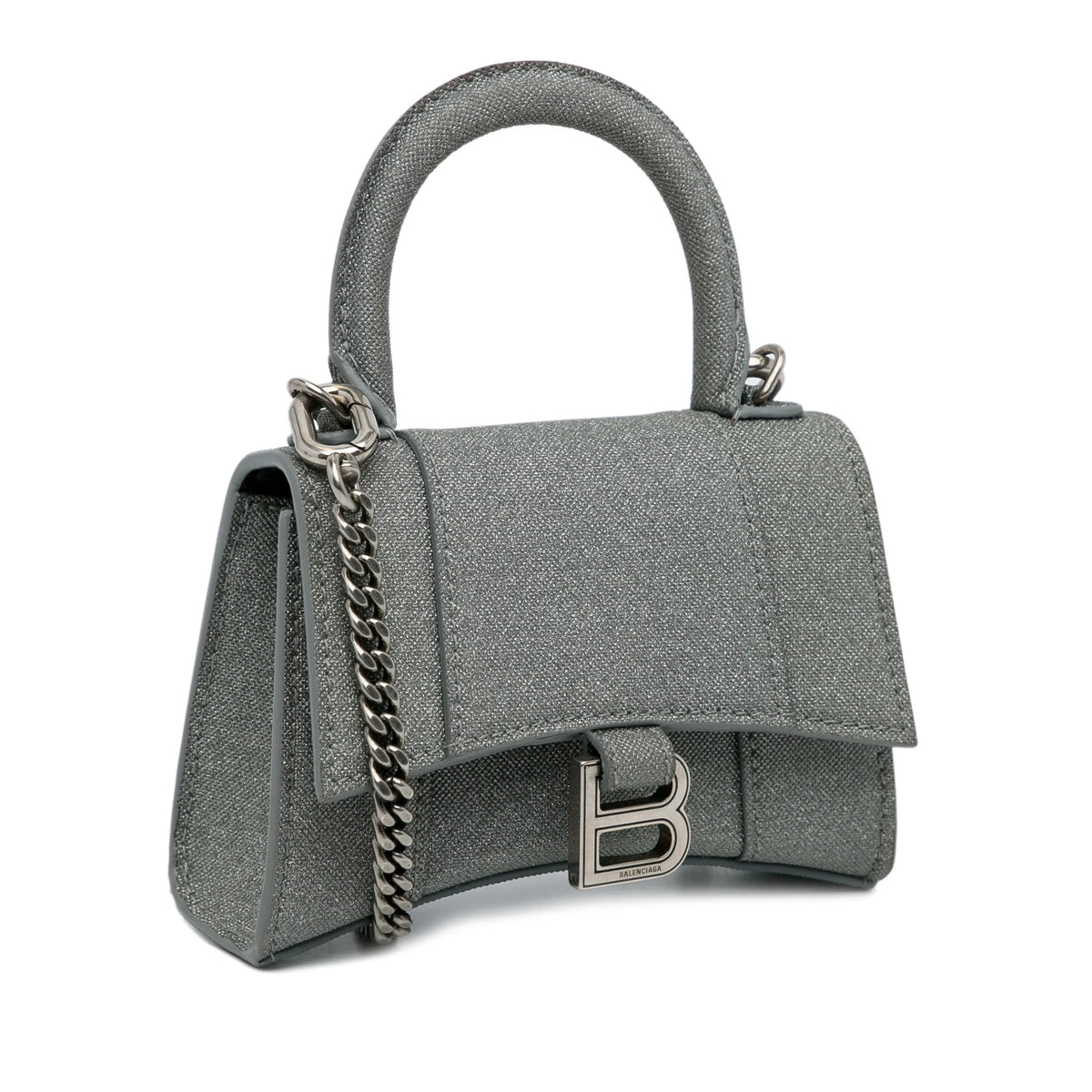 Gray Polyester Satchel M316594
