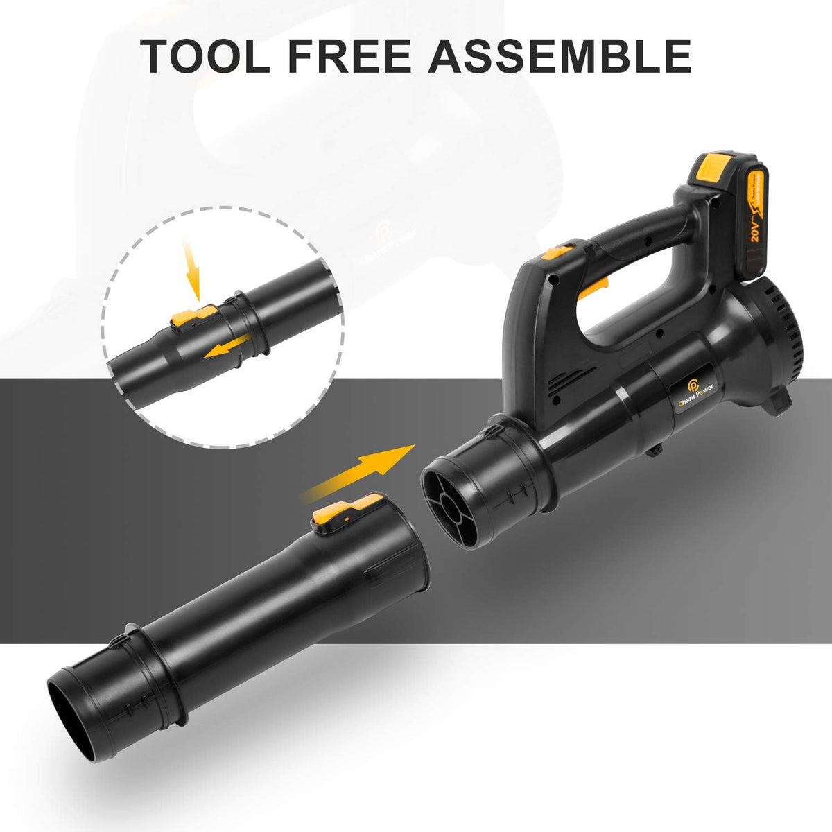 20V Cordless Leaf Blower with 2 Batteries and Charger Z8310