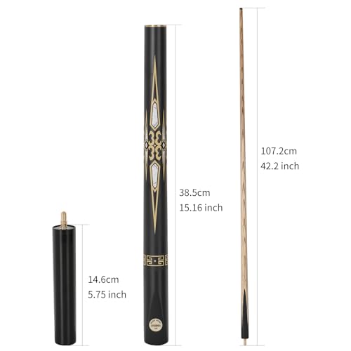 57-inch Ash Wood 18 oz Snooker Cue Stick with Extension R4429