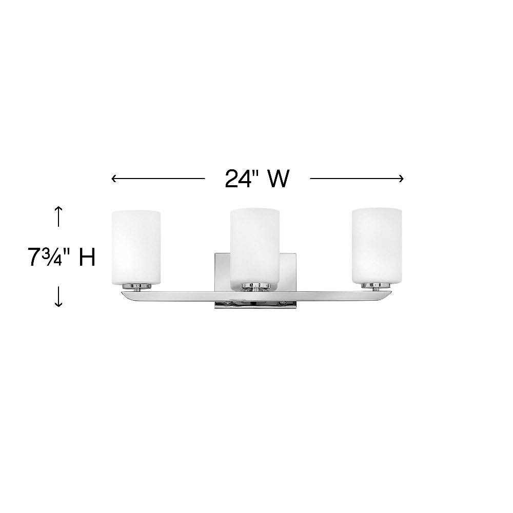 Polished Nickel 3 Light Bath O83773