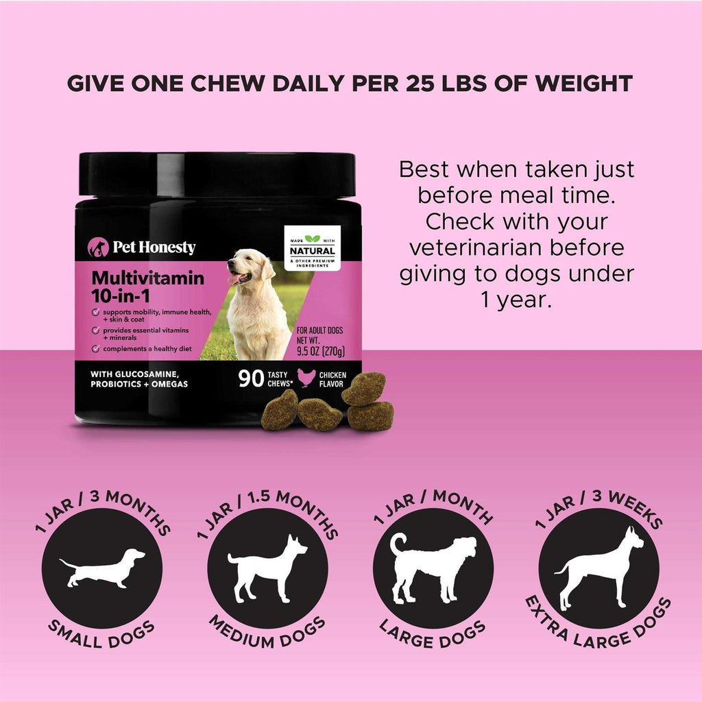 10 in 1 Multivitamin Glucosamine Soft Chews O3166