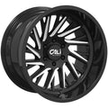 22x12 8x170 Black Milled Wheel E9918