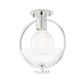 Polished Nickel Semi-Flush Mount Light X702839