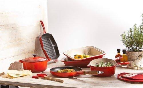 Enameled Cast-Iron Square Skillet Grill O3856