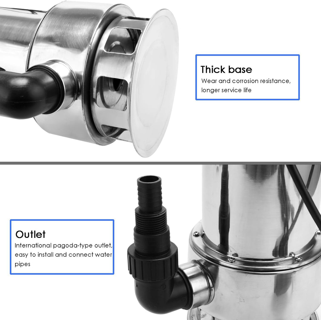 1.5 HP Stainless Steel Submersible Sump Pump D622