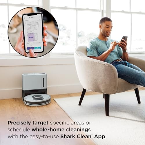 Voice Control Robot Vacuum with Home Mapping, Self-Empty Base, Cool Grey A578428