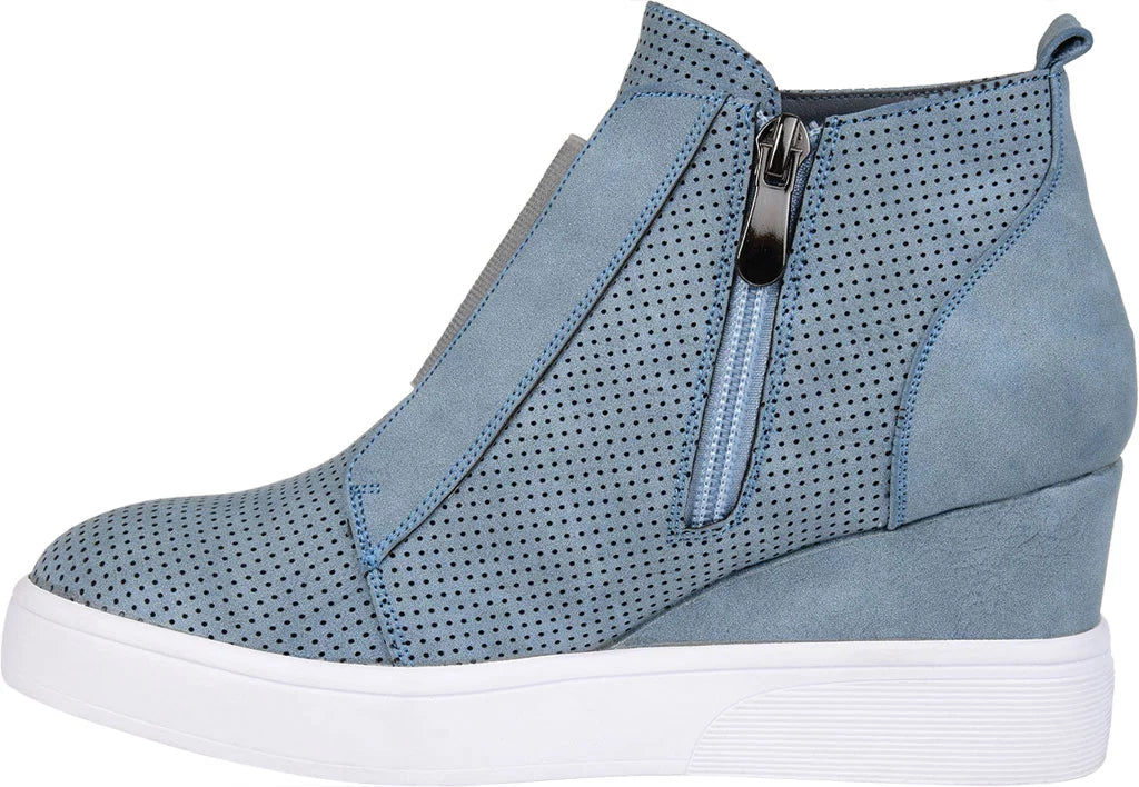 Womens Round Toe Wedge Sneakers O25163