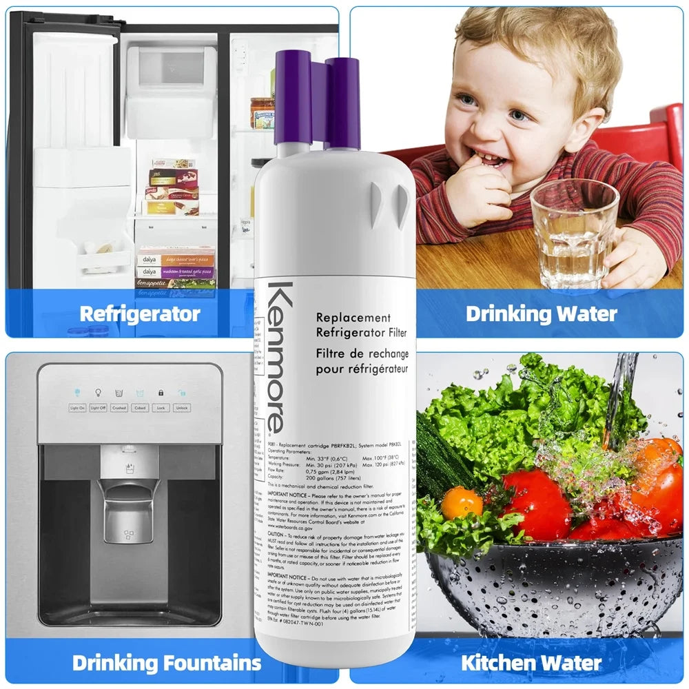 2 Pack Replacement Refrigerator Water Filter W9038
