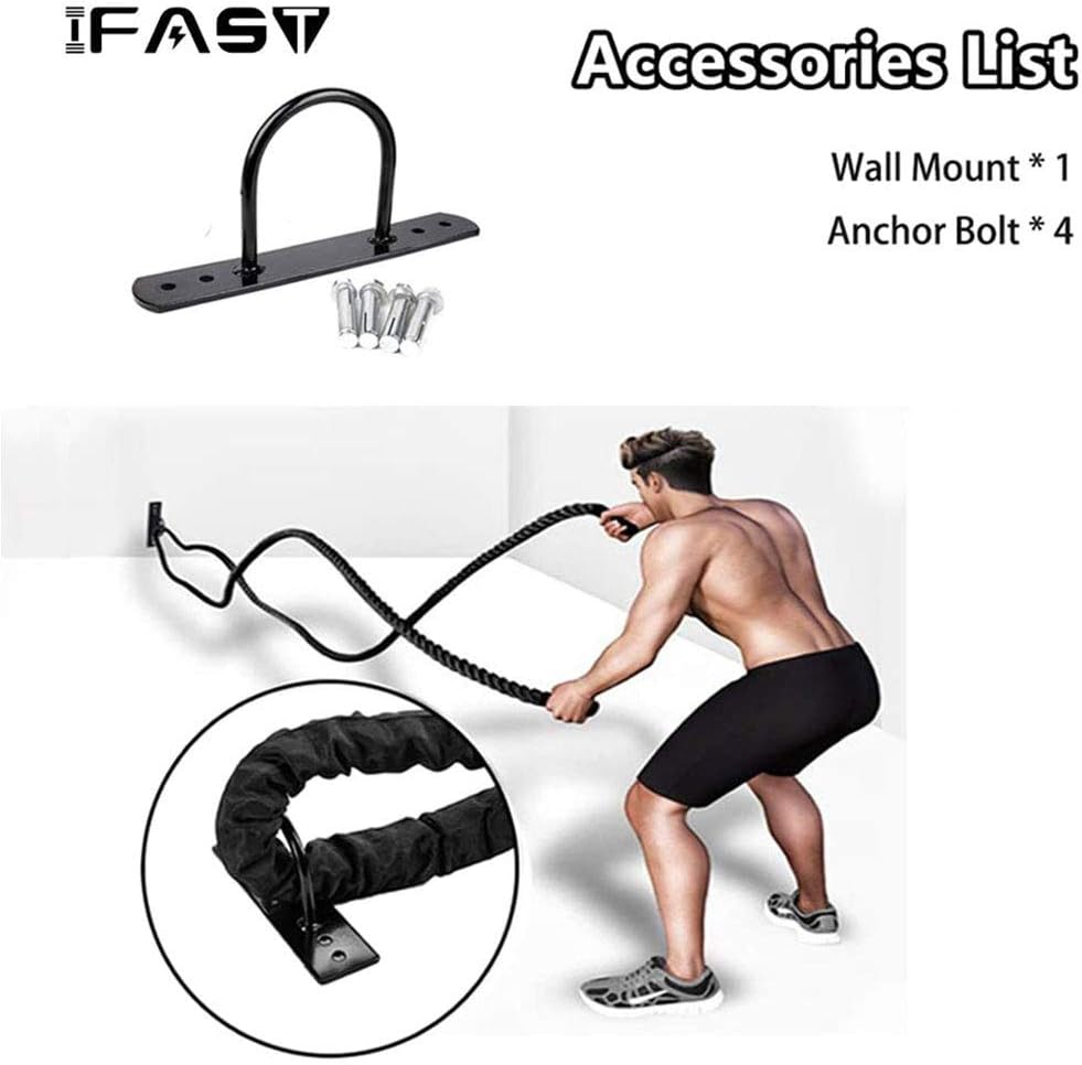 30ft Heavy Dacron Exercise Battle Rope Pack of 2 Q1185