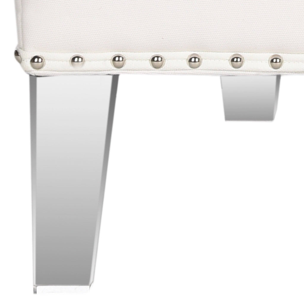 White Tufted Club Chair O382