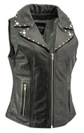 Black Leather Vest S589032
