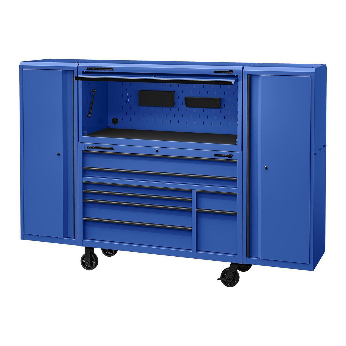 56 in. x 22 in. Blue Work Center Hutch M571574